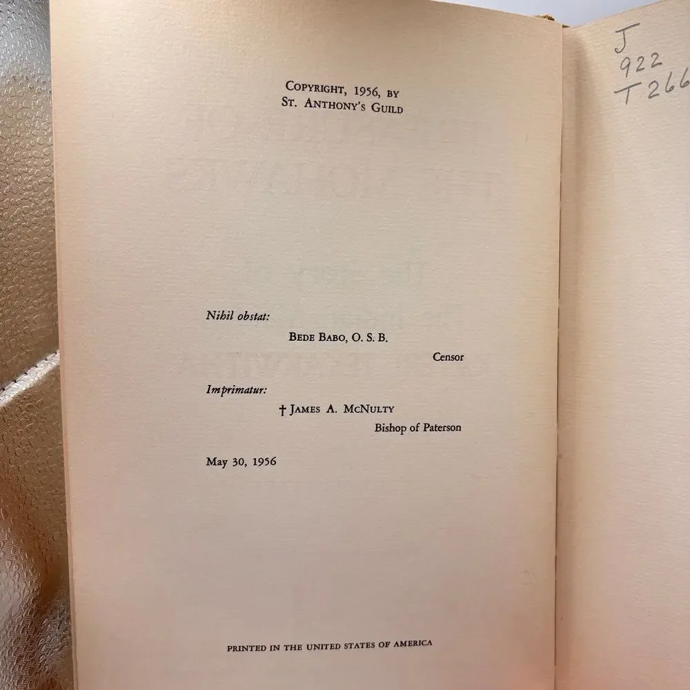 Treasure of the Mohawks story of Kateri Tekakwitha 1956 Hardcover VTG MCM